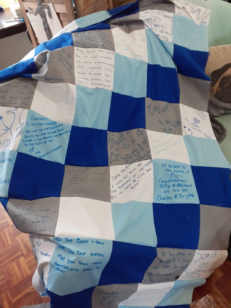 wedding quilt guest book